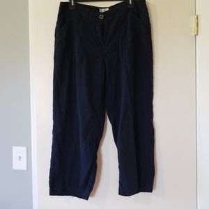 Christopher and Banks navy crop pants